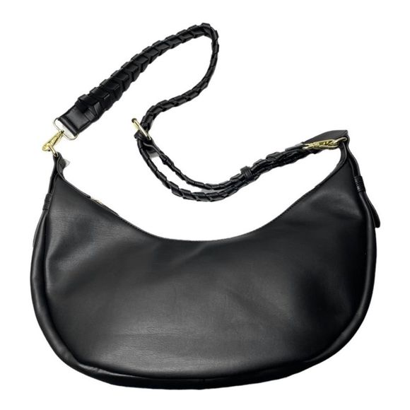 Jules Kae | NWT Zola Half Moon Vegan Leather Bag Black NWT - Picture 5 of 11